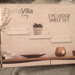 3 piece ledge shelf set